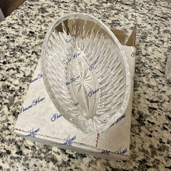 Vintage crystal spoon and fork holders by Princess House - Picture 3 of 3